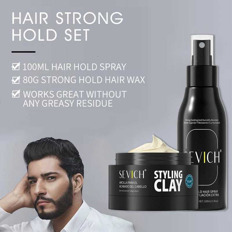 Hair Styling Holding Spray Hair Thickening Mist Hair Hold Wax Spray Set For Men Hair Building Fixing Water Salon Hair Styling F250918