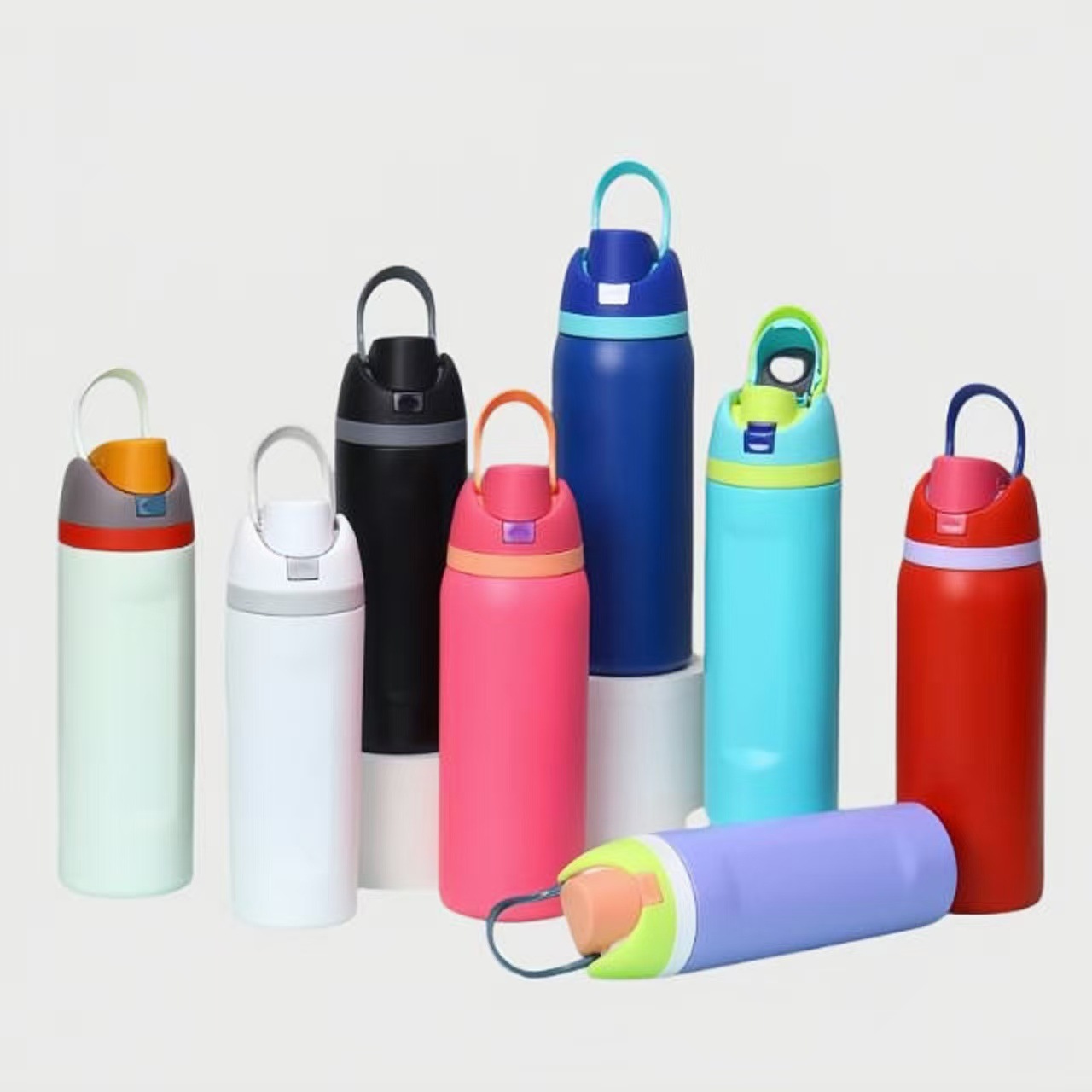 16oz 19oz 24oz 32oz Owala Tumblers Insulated Stainless Steel Water Bottle with Straw for Sports Travel Work and School Thermos Cup BPA-Free Sports Wat