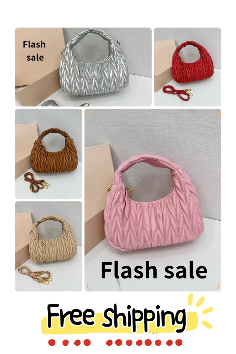 Designer Shoulder Purse Metallic engraved soft sheepskin crossbody Wander Matelasse Fashion handbag Women's wallet Underarm bag Hobo df dc