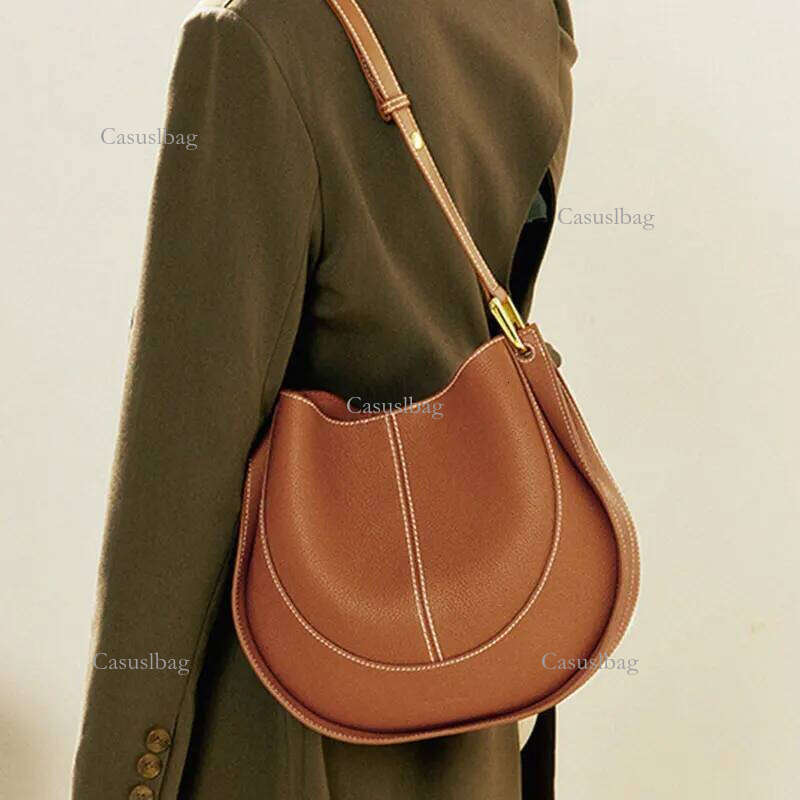 Fashion Women's Large Capacity Designer Shoulder Bag High Quality Cowhide Handbags Women Crossbody Saddle Bags