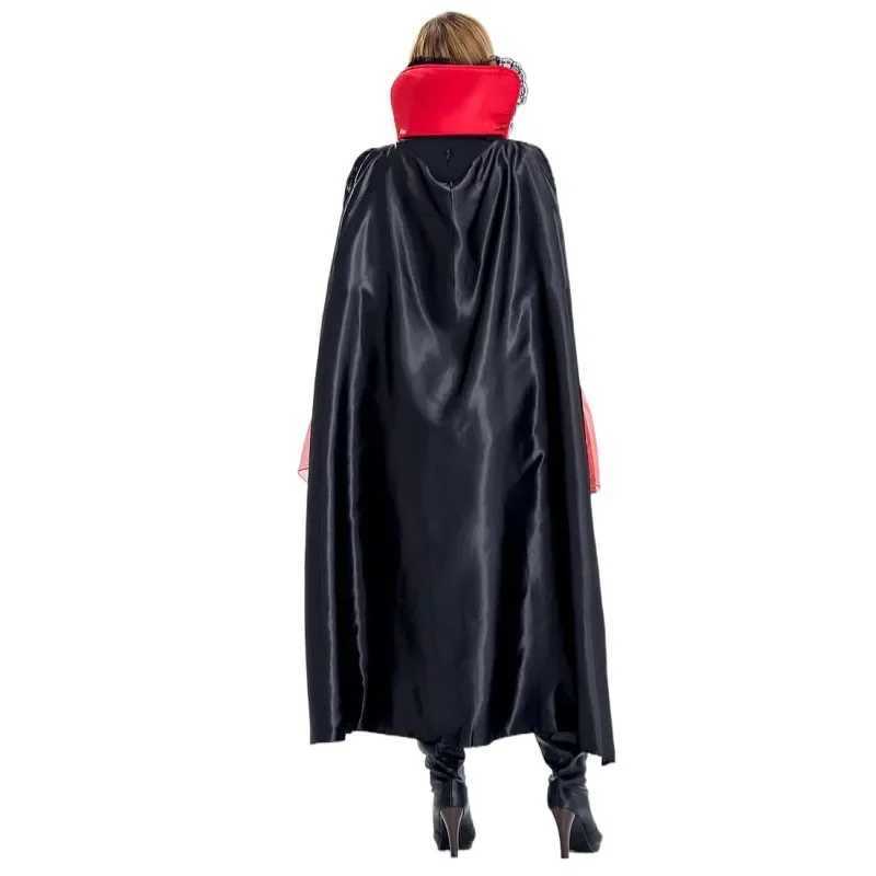 Girls Cosplay Vampire Halloween Dress For Kids Ghost Bride Gothic Costume Count Vampiran Carnival Outfit Black Red Clothes L250918