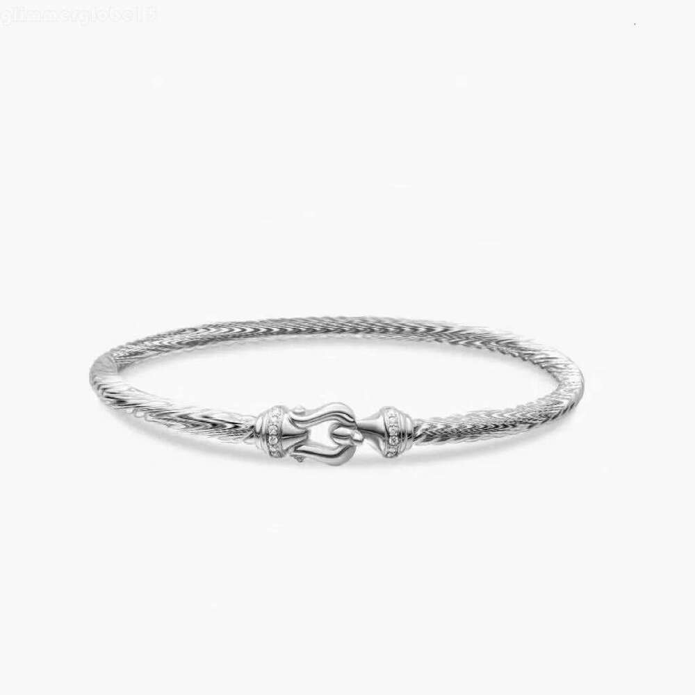 Davidlys Bracelet Silver Designer Punk Twisted Rope Charm jewlery designer for women Diamond Multiple Choice Davidlys Bracelet davidlys yurmanly bracelet 618