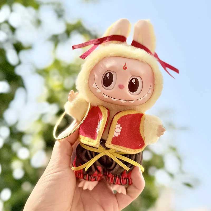 Clothes For Labubu 17cm II Idol Dolls Sitting Party The Monster Outfit Accessories Clothing DIY Gift Nezha Qiankun Circle FF13A C250919