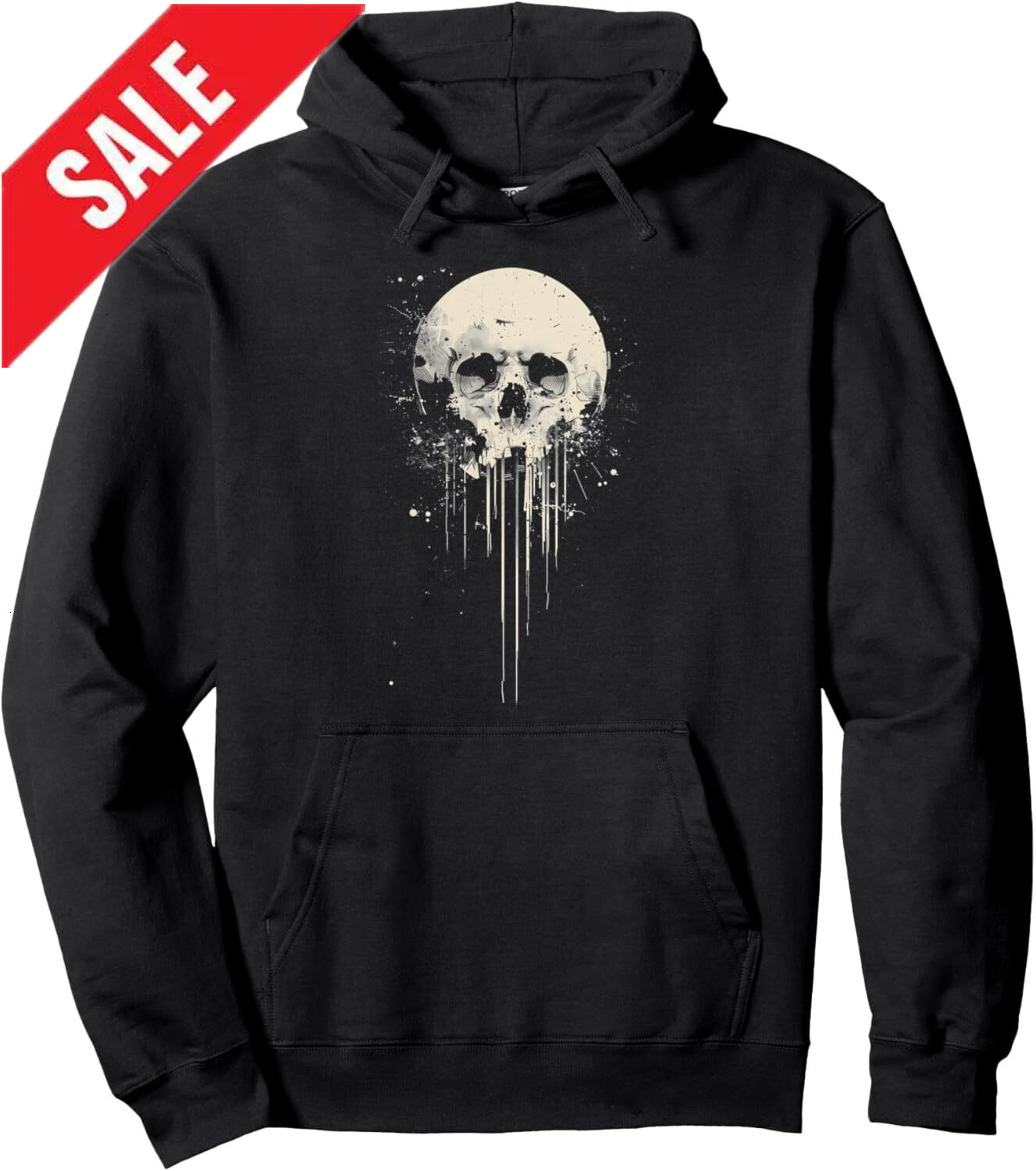 Hoodie for Mens Womens Skull Art Graphic Design Distressed Style Halloween Costume Pullover Hoodie Graphic Hoodies sweatshirt 2025