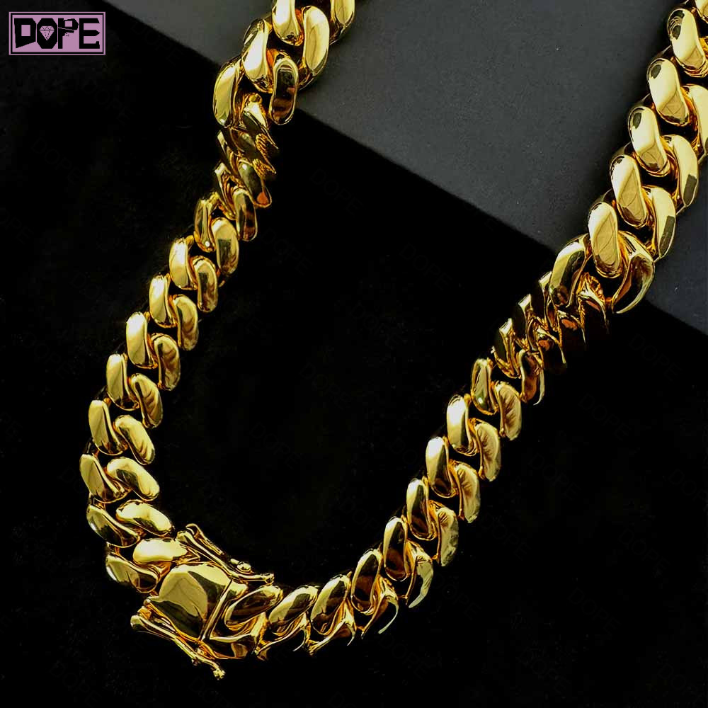 Hip Hop Chain 6mm 8mm 14mm 925 Silver Monaco Cuban Link Chain SizePlain Cuban Chain
