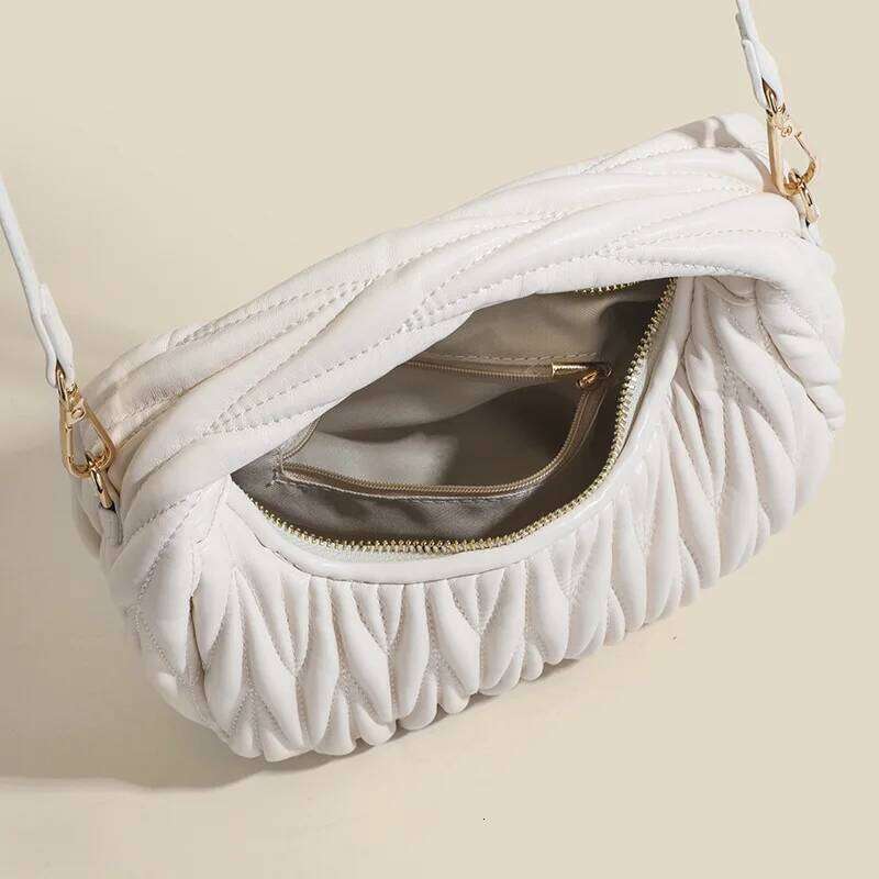 2025 New Korean-Style Multi-Purpose Fashion Handbag With Embroidery And Small Pouch - Women's Popular Shoulder Bag At The Elbow