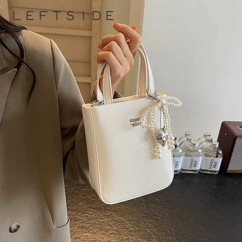 LEFTSIDE Cute Mini PU Leather Design Shoulder Bags For Women 2024 Y2K Fashion Trend Crossbody Bag Female Handbags And PursesXJ250918