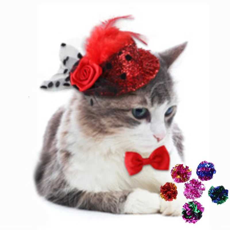 10 Pack 55cm Ringing Paper Ball Pet Cat Toys Interactive Pet Products for Kitten Accessories Pet Supplies Cat Toys Interactive X250918