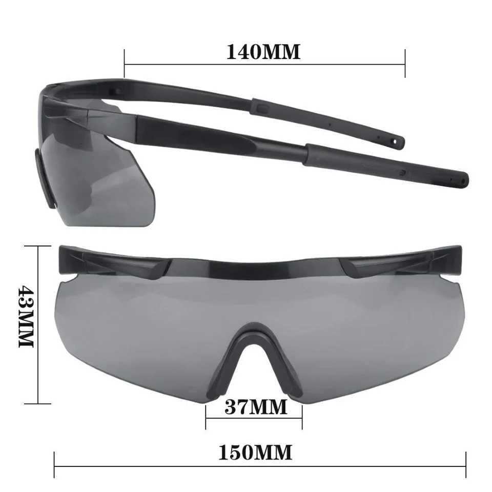 Tactical Protection Glasses Goggs Army Sunglasses Paintball Shooting Goggs Mountaineering Hiking Cycling Sunglasses Y250919