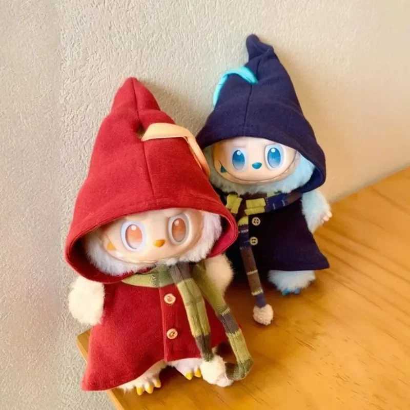 Cute elf witch cloak Magic Set Clothes For 17cm Labubu Doll Halloween Christmas Clothing Dress Up Outfit for Labubu Accessories C250919