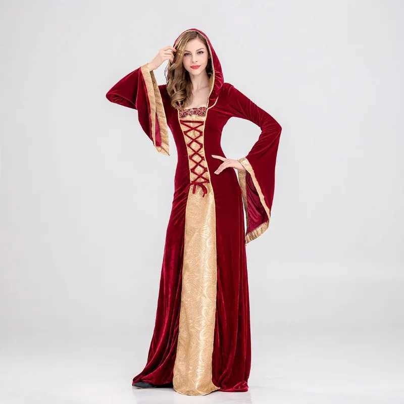 Parentchild European Vintage Court Costume Children Adult Halloween Witch Vampire Play Costume Drama Costumes L250918