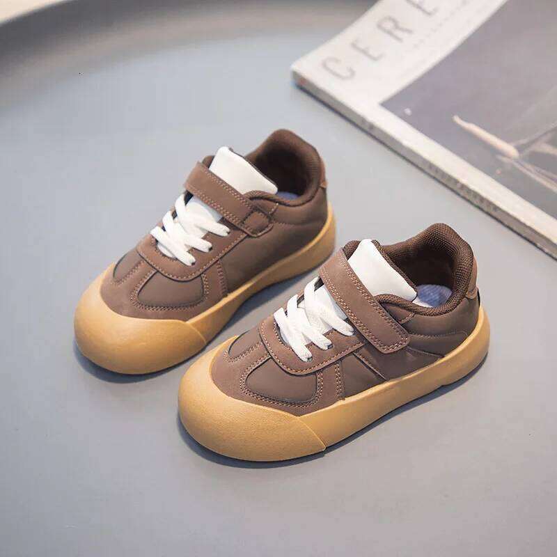 Kids Boys Girls Spring New Fashion Sneakers Outdoor Casual Velcro Sports Trendy German Training Shoes for Students