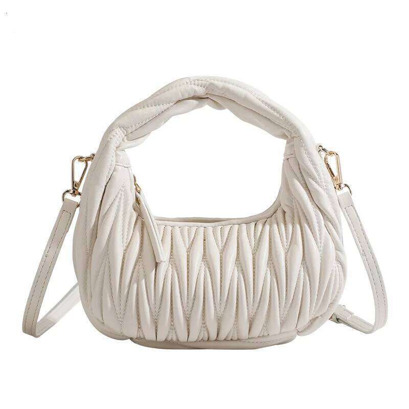 2025 New Korean-Style Multi-Purpose Fashion Handbag With Embroidery And Small Pouch - Women's Popular Shoulder Bag At The Elbow