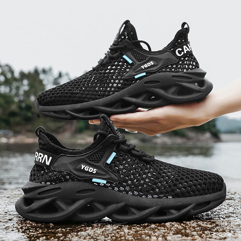 Summer Thin Lightweight Sandals Hollow Out Large Mesh Casual Running Sports Breathable Men's Shoes ddmymarket