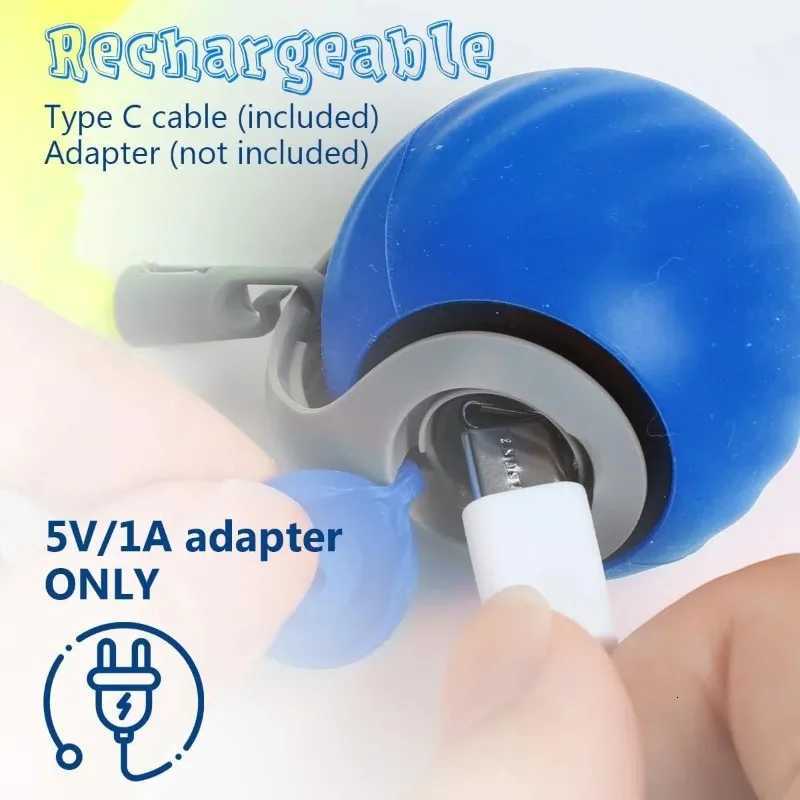 Automatic Rolling Ball Cat Interactive Ball Toy Faux Tail Smart Pet Electric Toy Dog Cat Training Imitate Mouse for Pet Play X250918