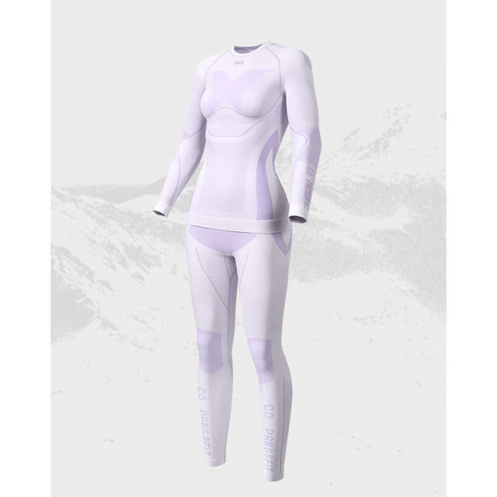 New Ski Thermal Underwear Quick Dry Moisture-wicking Tight Crew Neck Ultra Soft Warm Ski Men Women Thermal Underwear Set