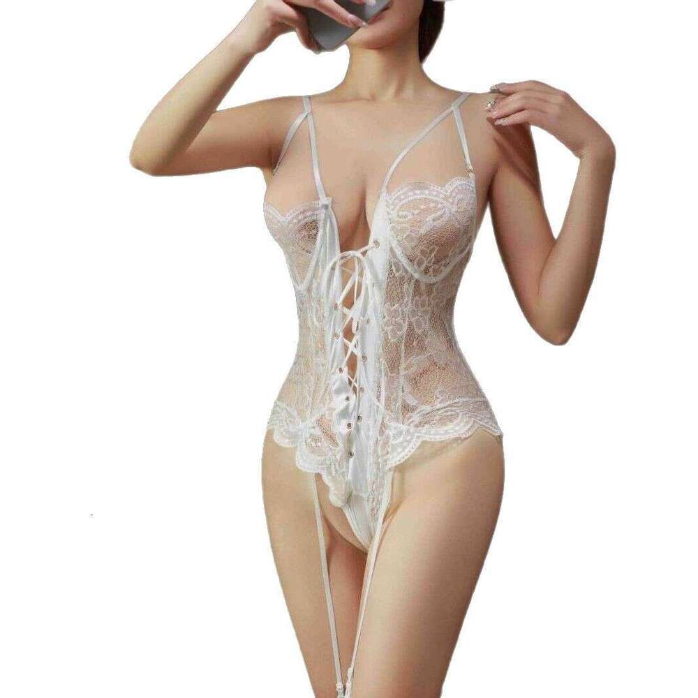 Alluring Bodysuit Pure Desire Sexy Hot Temptation Women's Uniform Strap Set Underwire