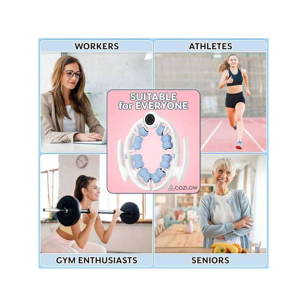 Cellulite Pink Anti-Cellulite Massager With Detachable Roller Handles Thighs, Legs Buttocks - Fascia Massage Tool For Lymphatic Drainage & Deep Tissue