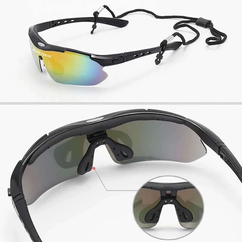 Training Tactical Glasses Outdoor Sports Bicycle Sunglasses Removable Protective Glasses UV400 Lens Set Fishing Glasses J250919