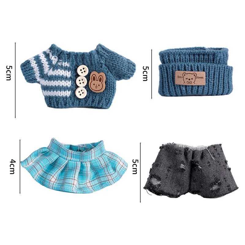 17cm Cute For Labubu Doll Clothing Sweater Set Clothing Shoes Doll DIY Accessories Training Sitting Party Games Toys Gifts C250919