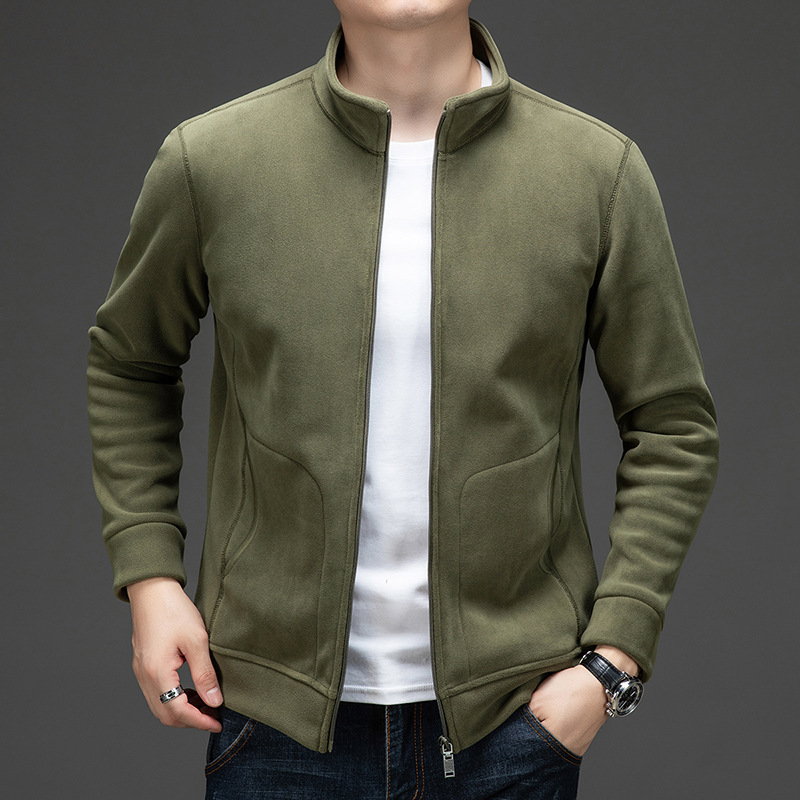 Winter New Arrival Men's Wool Knit Sweater Casual Long-Sleeve Crew Neck Pure Wool Sweater Thickened Warm Base Layer Top for Men double sided flee