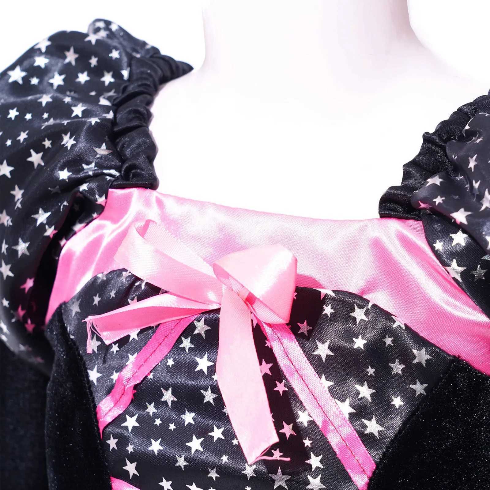 Girls Clothes Halloween Witch Cosplay Dresses Handmade Carnival Costume for Children Party Prom The Dress Kids Photo Fancy Kids L250918