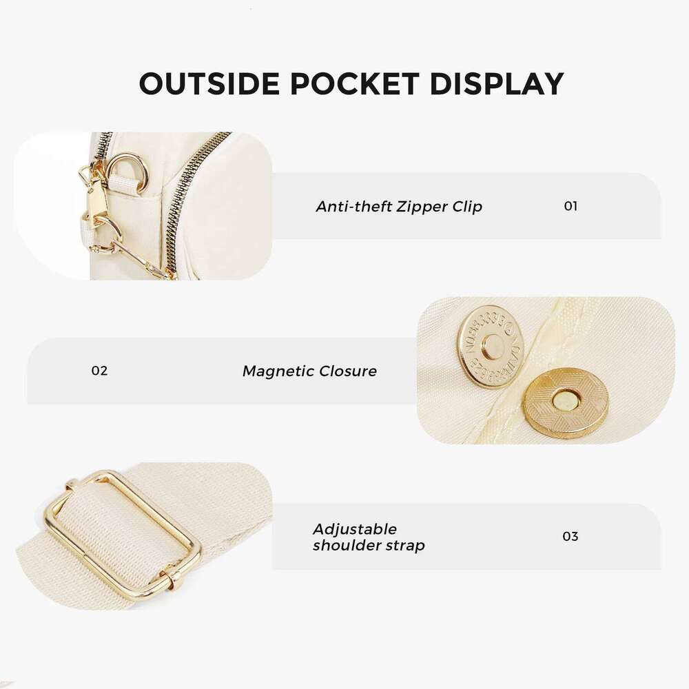 New Women's Single-Shoulder Large-Capacity Crossbody Sporty And Fashionable Adjustable Small Square Bag Portable Wallet