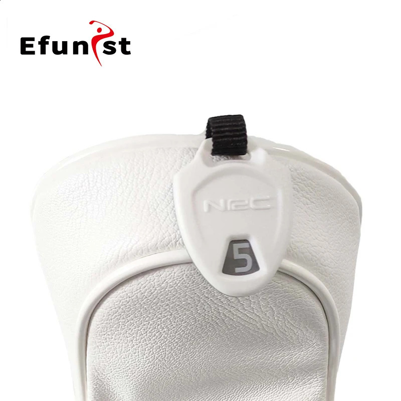 Golf Wood Cover 2 Color PU Leather Golf Club Covers For Driver Fairway Hybrid Waterproof Protector Set Golf Headcover 250918