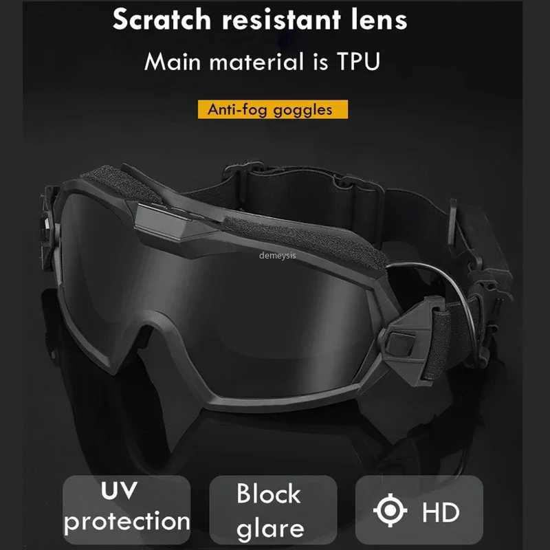 Tactical Goggs with Fan Antifog Outdoor Paintball Airsoftsport Safety Eye Protection Glasses Hiking Eyewear Y250919