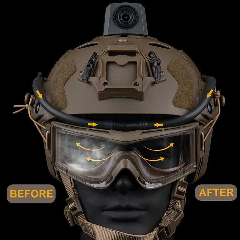 Tactical Goggs Fan Dogger AntiFog Kit Eyewear Air Dog for Airsoft Shooting Motocross Skiing Mountaineering Car Vision Y250919