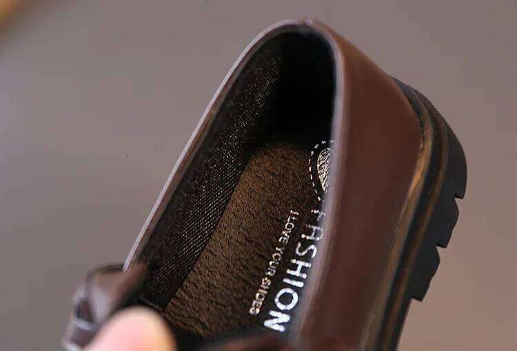 Children Leather Shoes Boys Girls Kids Loafers Slip-on School Flats Casual Sneakers for Wedding Formal Ocns Party 21-36