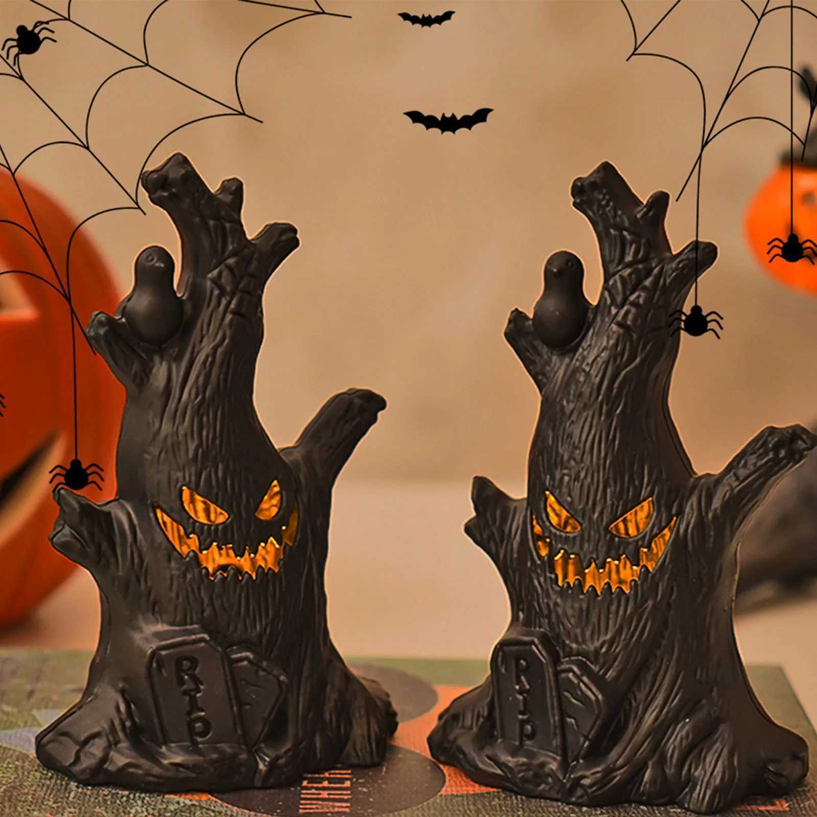 2025 Funny Tree Ghost Light Home Decoration Candle Lamp Halloween Party Supplies Horror Haunted House Props Kids Holiday Gifts C250919