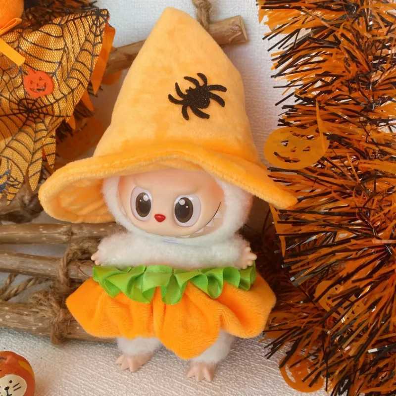 Halloween Christmas Pumpkin Ghost Clothes for 17cm 30 Labubu Clothes Cute Doll To Go Bag Doll Accessories C250919