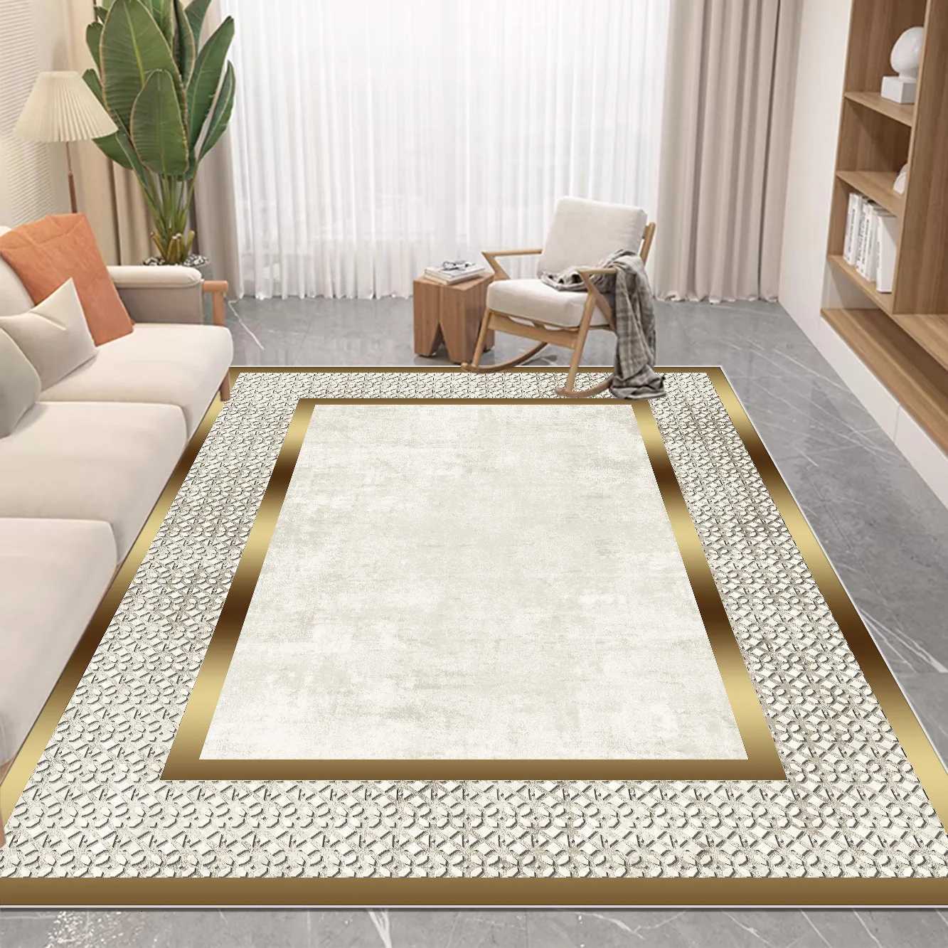 Nordic Luxury Style Carpet in The Living Ro Easy Clean Absorbent Soft Mat Antiskid Lounge Decor Rugs Big Size Ro Floor Mats C250919