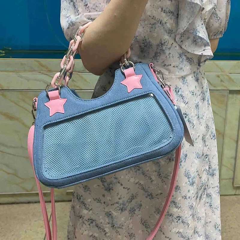 New Original Medieval Spice Girl Y2k Denim Shoulder Crossbody Bag Japanese Small Diet Womens Handbag Z250915