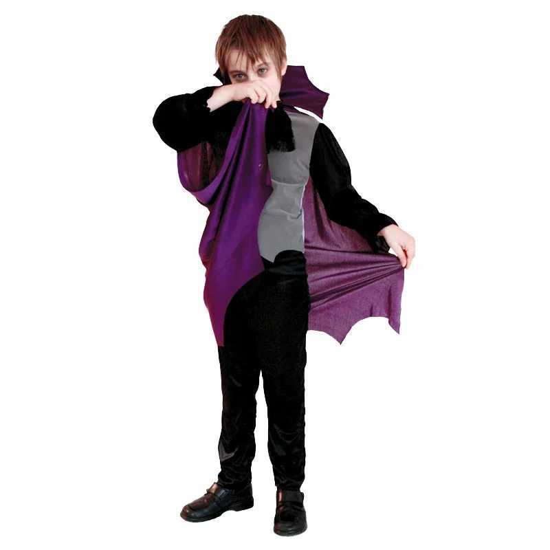 Halloween Vampire Cosplay Costume for Kids Carnival Party Dress Up Outfit Children Role Play Vampirano0 L250918