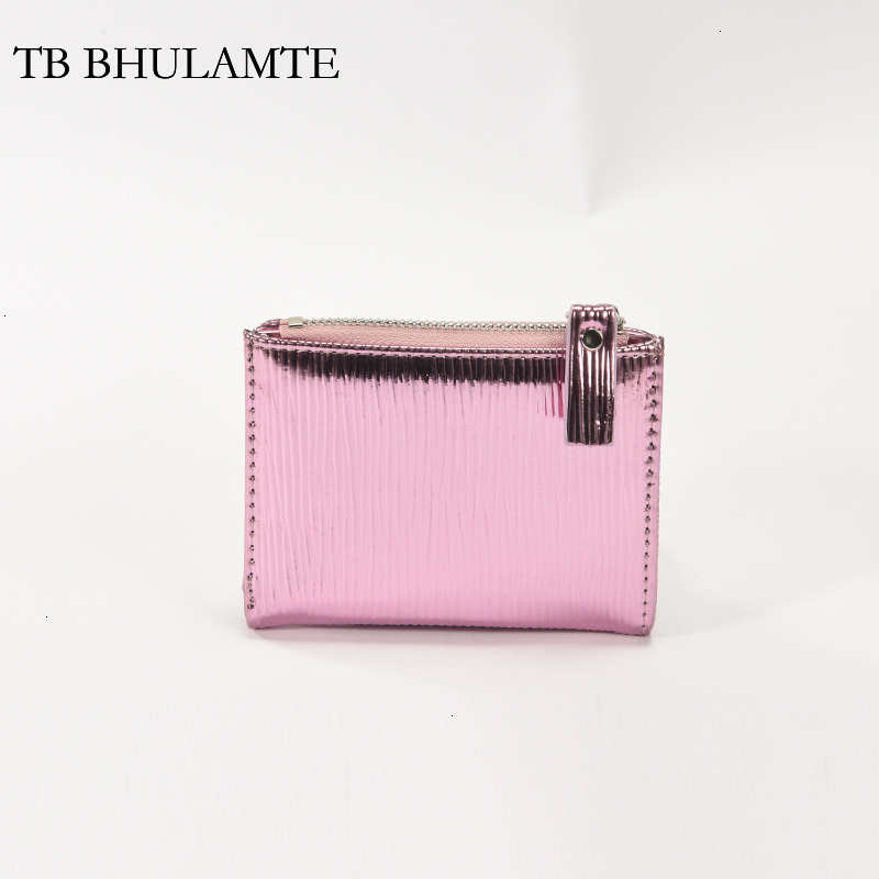 TB BHULAMTE Designer New Ins Super Hot Women's Short Wallet Luxury Fashion Card Bag Multi Layer Simple Coin Bag Solid Color