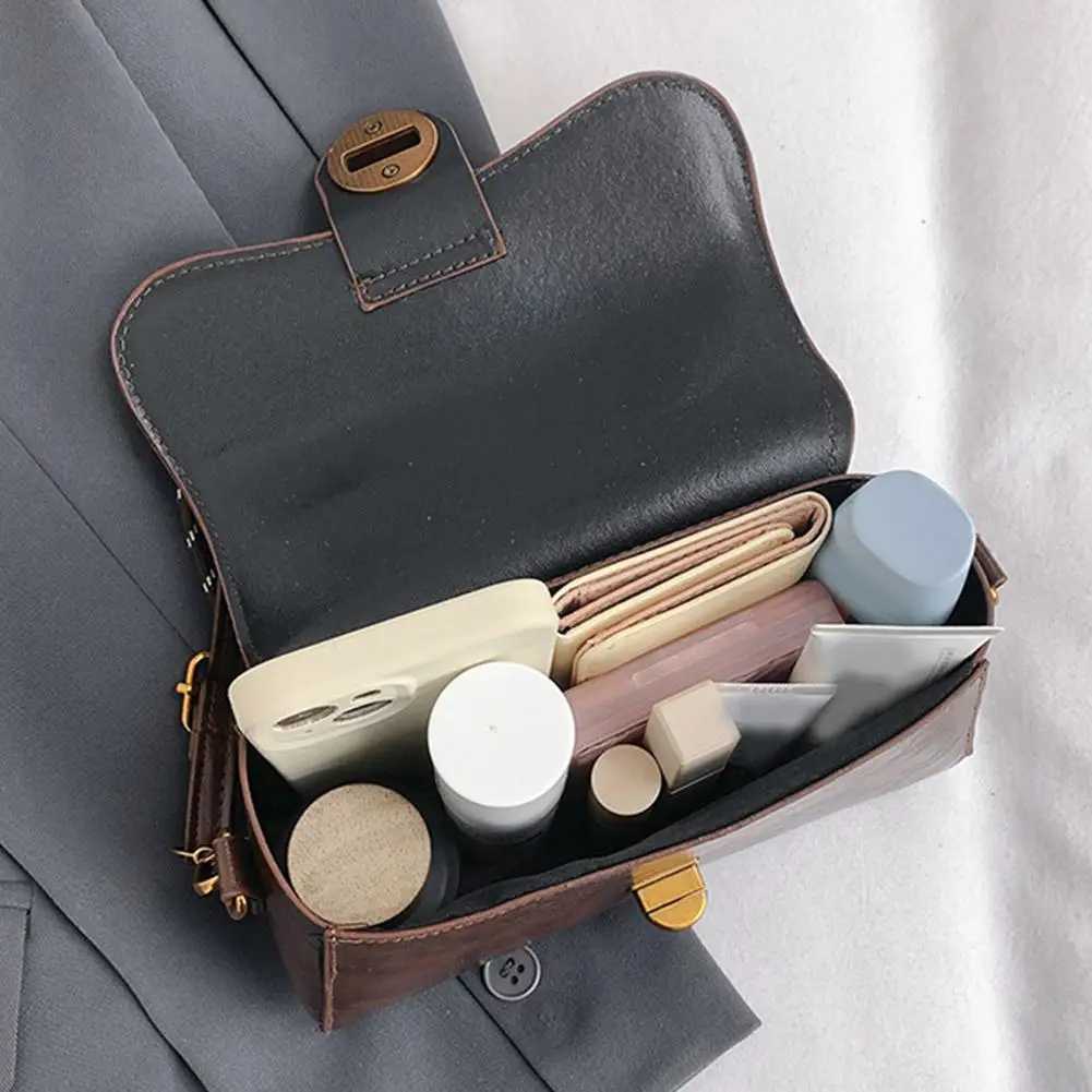 Womens Commuter Handbag Hot Fashion Retro Vintage Style Small Square Handbag MultiFunction Shoulder Crossbody BagXJ250918