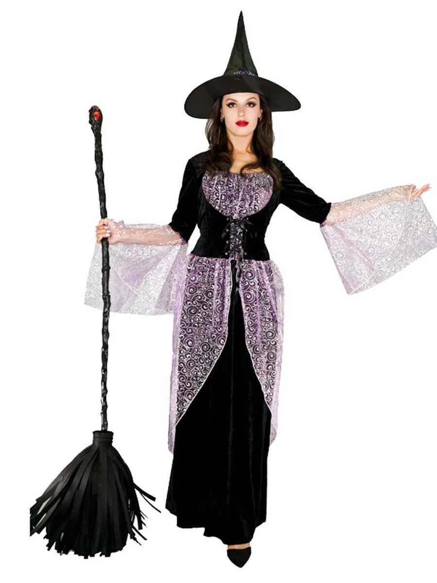 Halloween Adult Witch Dress Cosplay Witch Stage Show Party Dress L250918