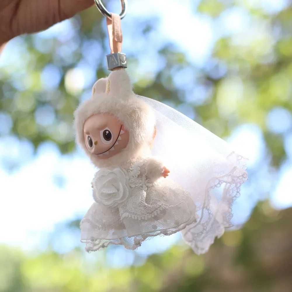 For 10cm Labubu 40 Mini Doll Clothes Clothing Set Outfit Accessories For Korea Kpop Exo Labubu Idol Wedding Dress Gift C250919