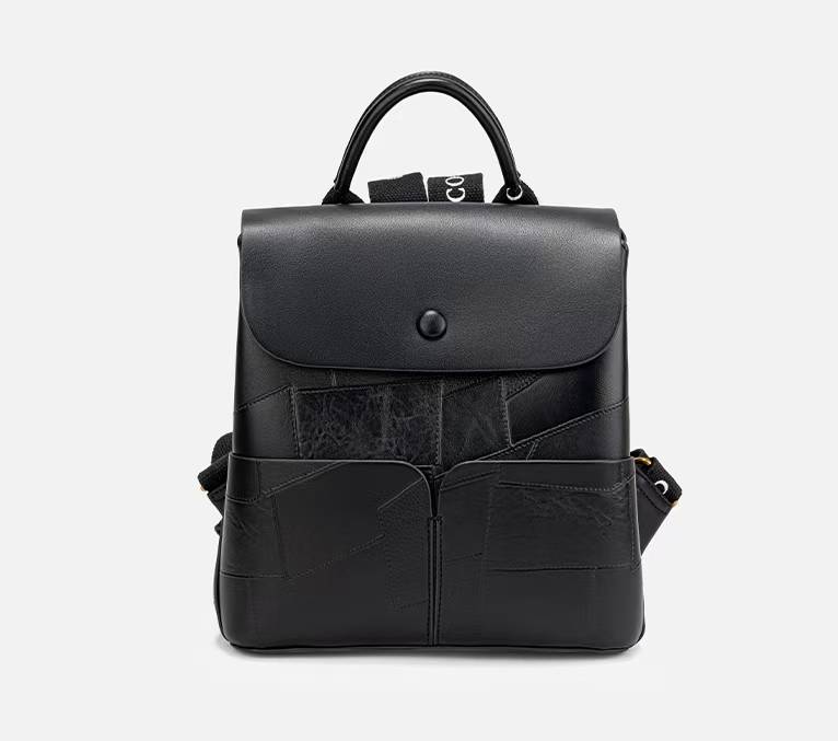 COCIO designer Classic matte leather retro versatile fashion handbag shoulder and crossbody luxurious and comfortable square bag
