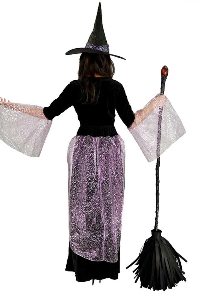 Halloween Adult Witch Dress Cosplay Witch Stage Show Party Dress L250918