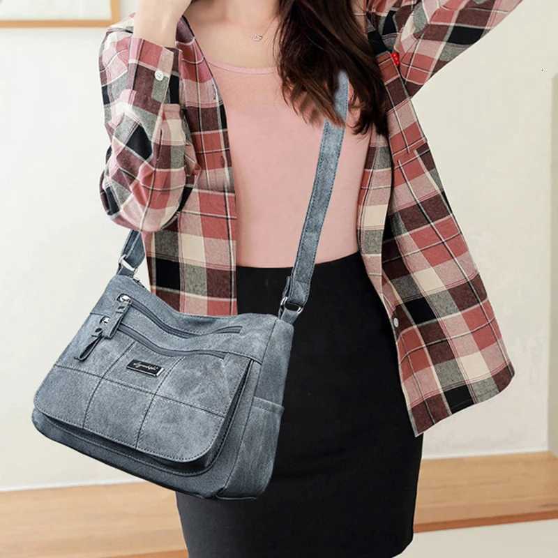 Ladies Multi zipperOld Money Messenger Handbags Fashion Womens Canvas Crossbody Bag Luxury Designer Tote Shoulder Bags Z250915