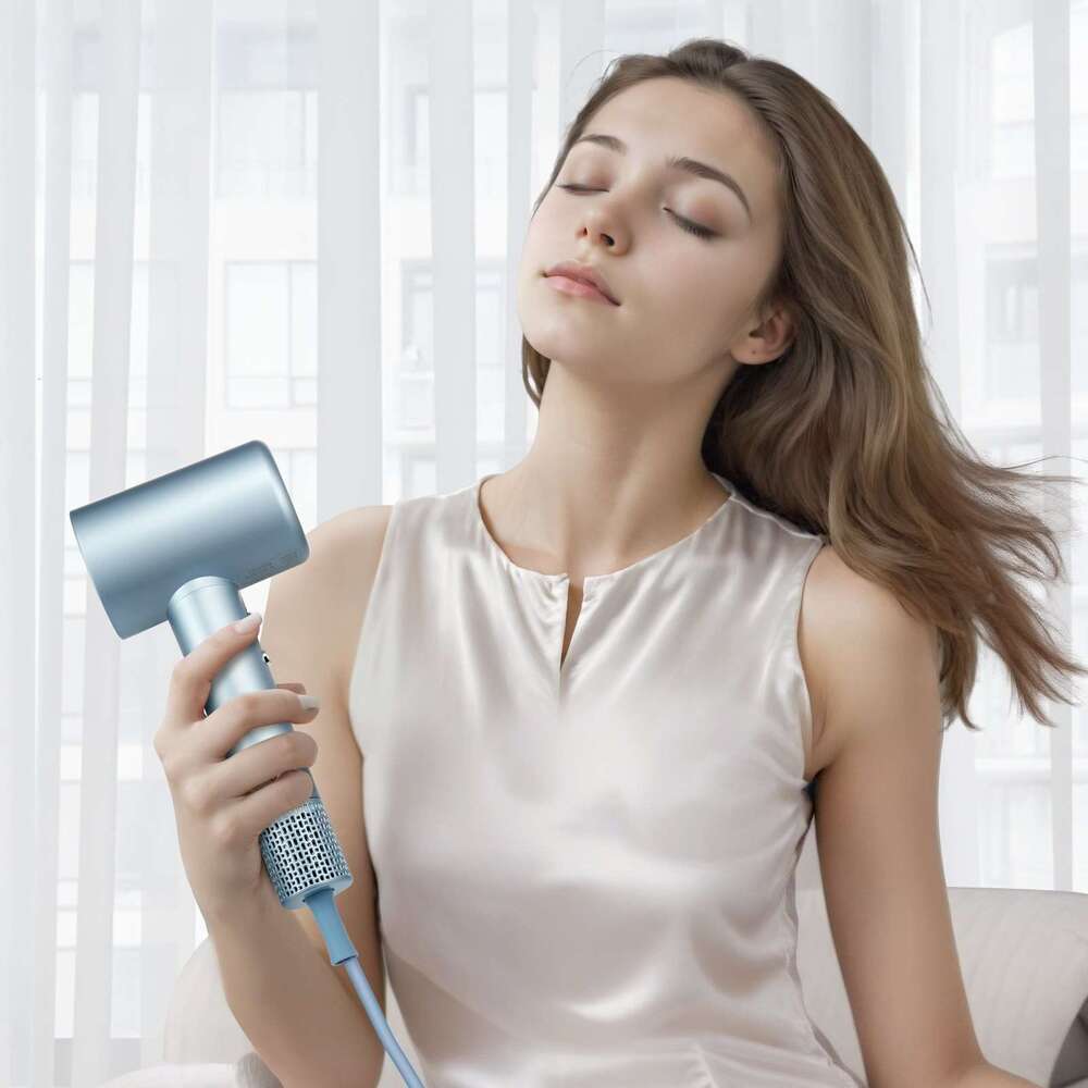 VEVOR High-Speed Dryer 105,000RPM Brushless Motor, 200 Million Negative Ions Hair Blow Dryer, 4 Temps 3 Speeds, LCD Display Thermo-Control Hairdryer w