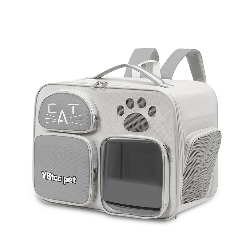 New Solid Color Large Capacity Pet Outdoor Backpack Outing Portable Single Shoulder Crossbody Bag Cat Carrier