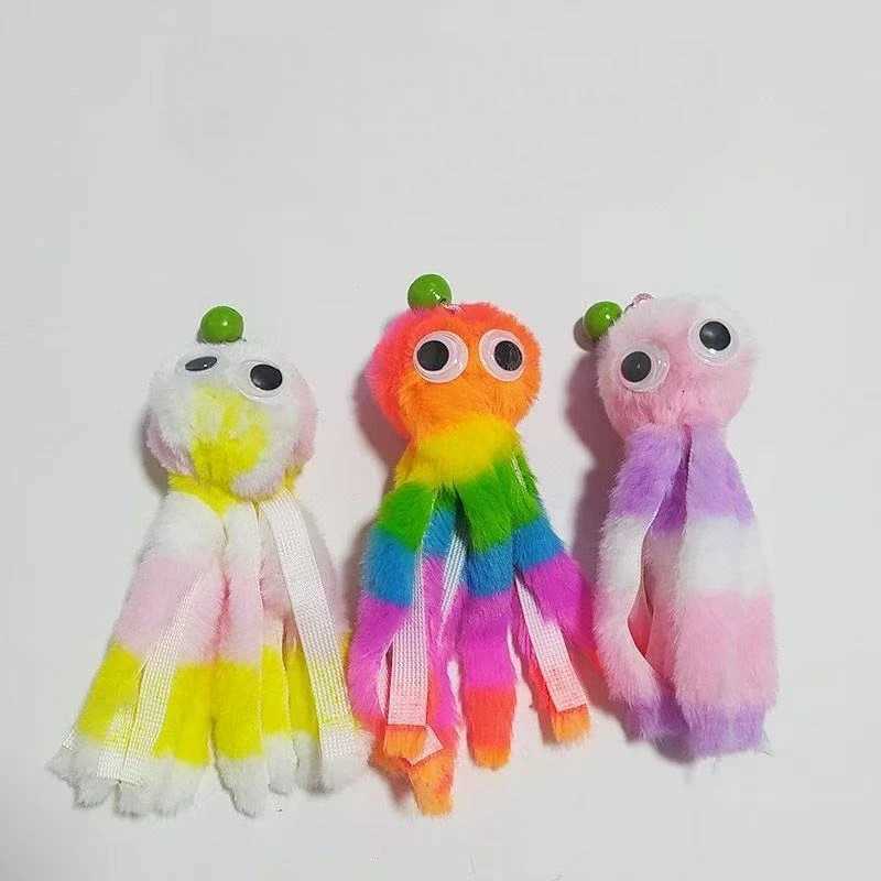 15pcs Hanging Octopus Cat Toys Cute Door Plush Elastic Cartoon Hanging Toys Interactive Play Pet Accessories X250918