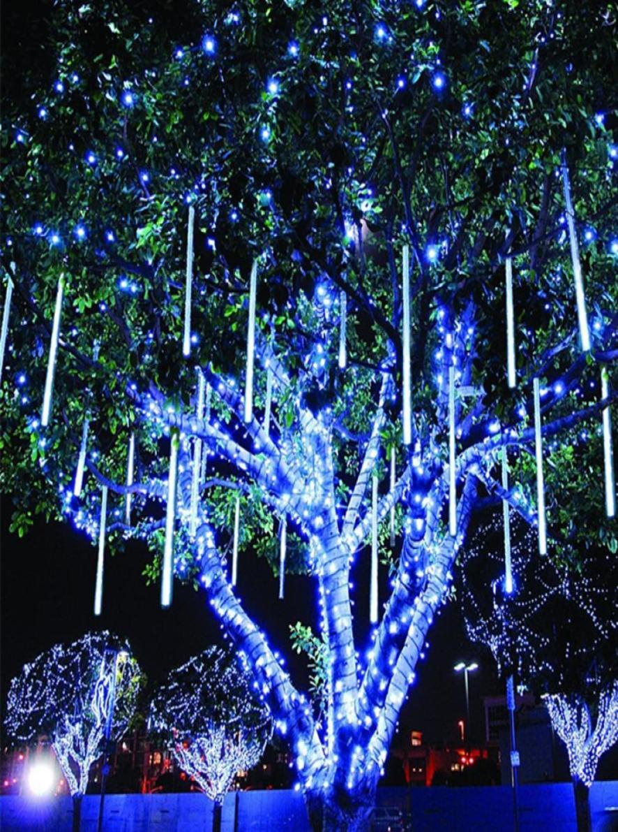 30CM Led Meteor Shower Rain Tube Garland Outdoor Light String Christmas Decor for Home Christmas Ornament Navidad Natal New Year8167829