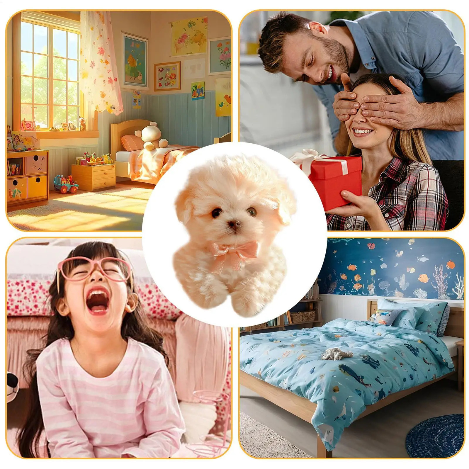 Robot Dog Plush Electronic Puppy Toy Electronic Interactive Stuffed Robotic Animal Toy For Teens Boys Kid Girls Toddler 250918