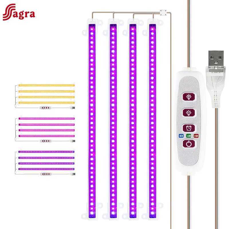 Phytolamp for Plants Light 30cm Led Grow Light Phyto Lamp 5V Full Spectrum Bulb Hydroponic Lamp Greenhouse Flower Seed Grow Tent C250919