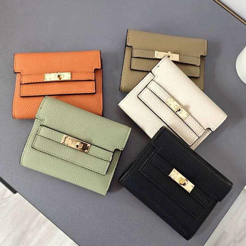 Retro Wallet Women's Large Capacity Card Position Foreign Trade Multi Functional Three Fold Handheld Bag Billetera